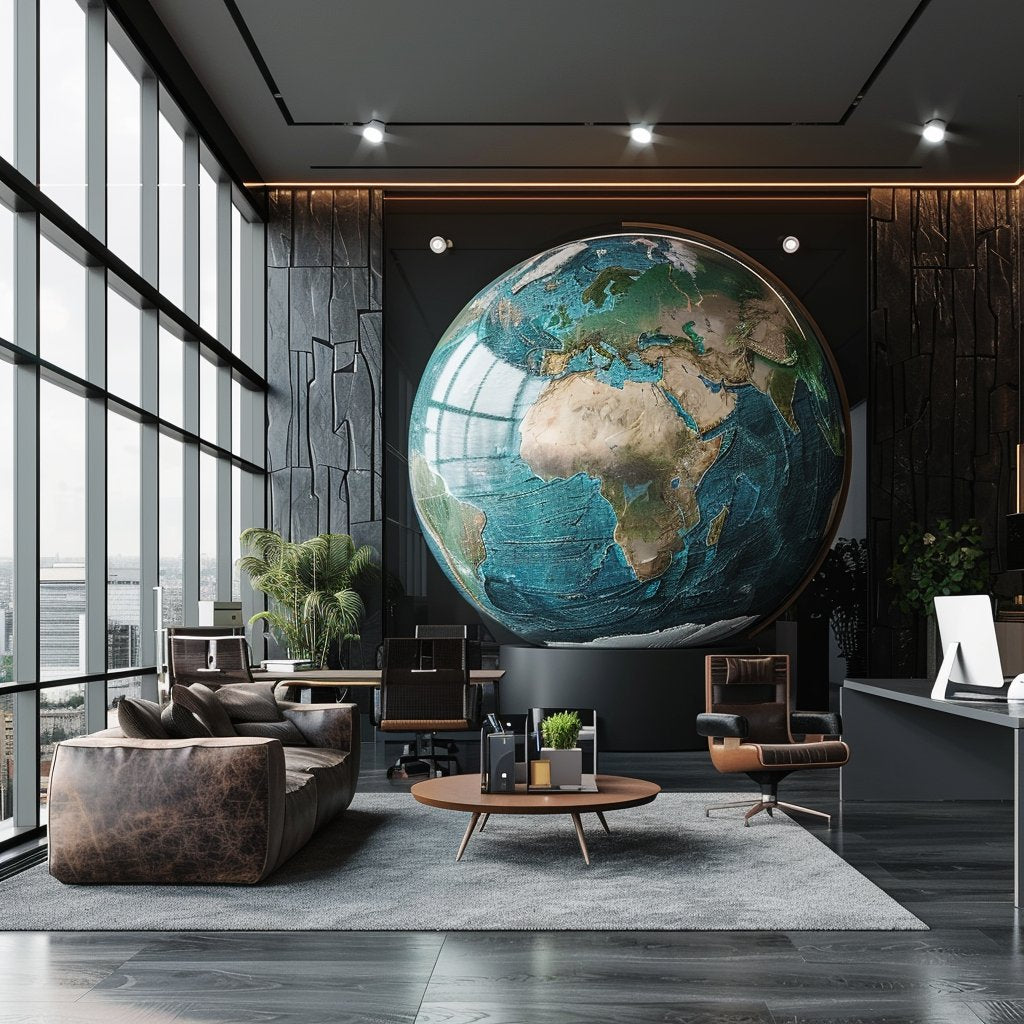 large world globe with stand for sale