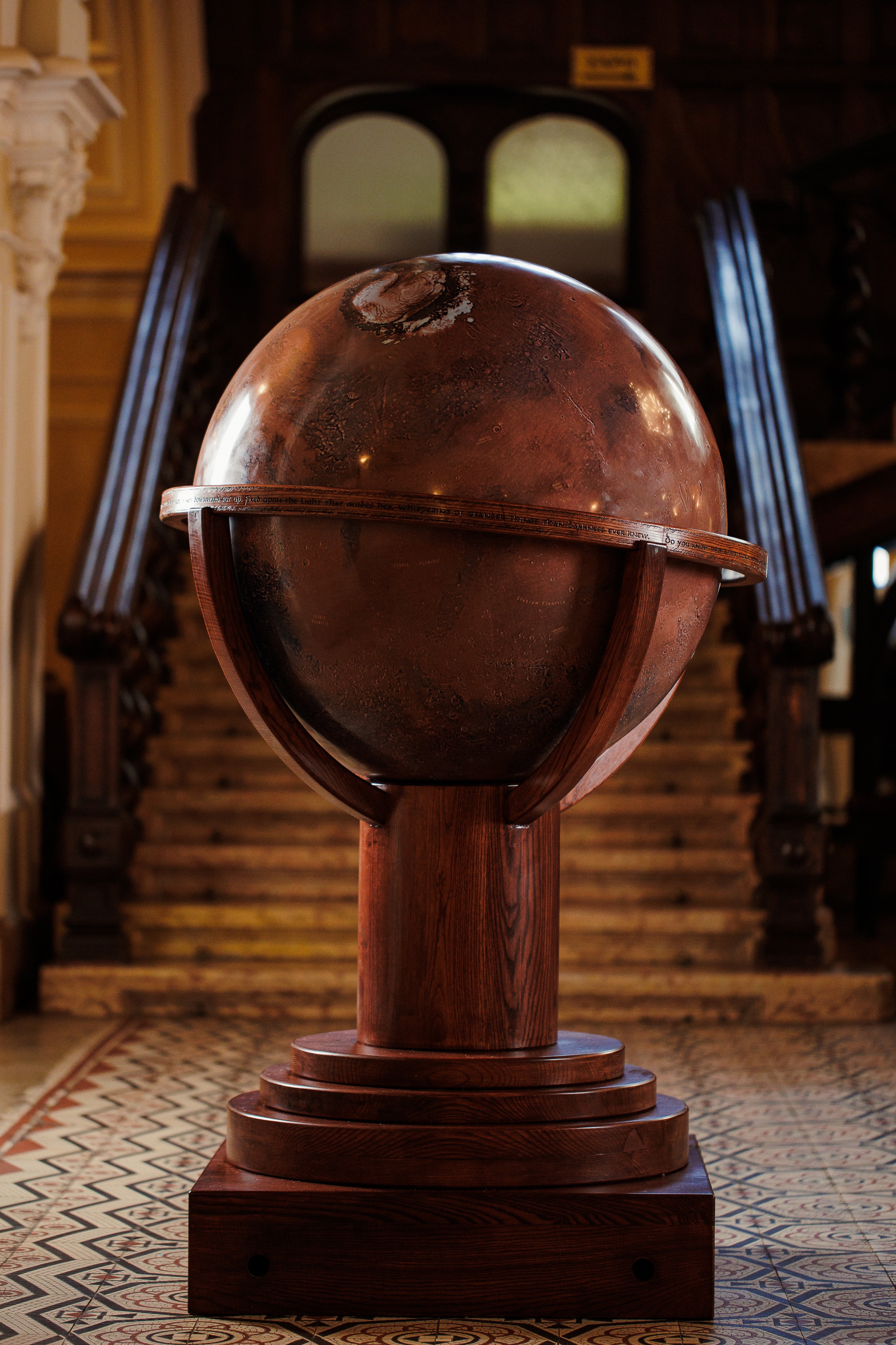 The Red Planet - Mars Globe - Large world globes custom globe bespoke personalized art globes