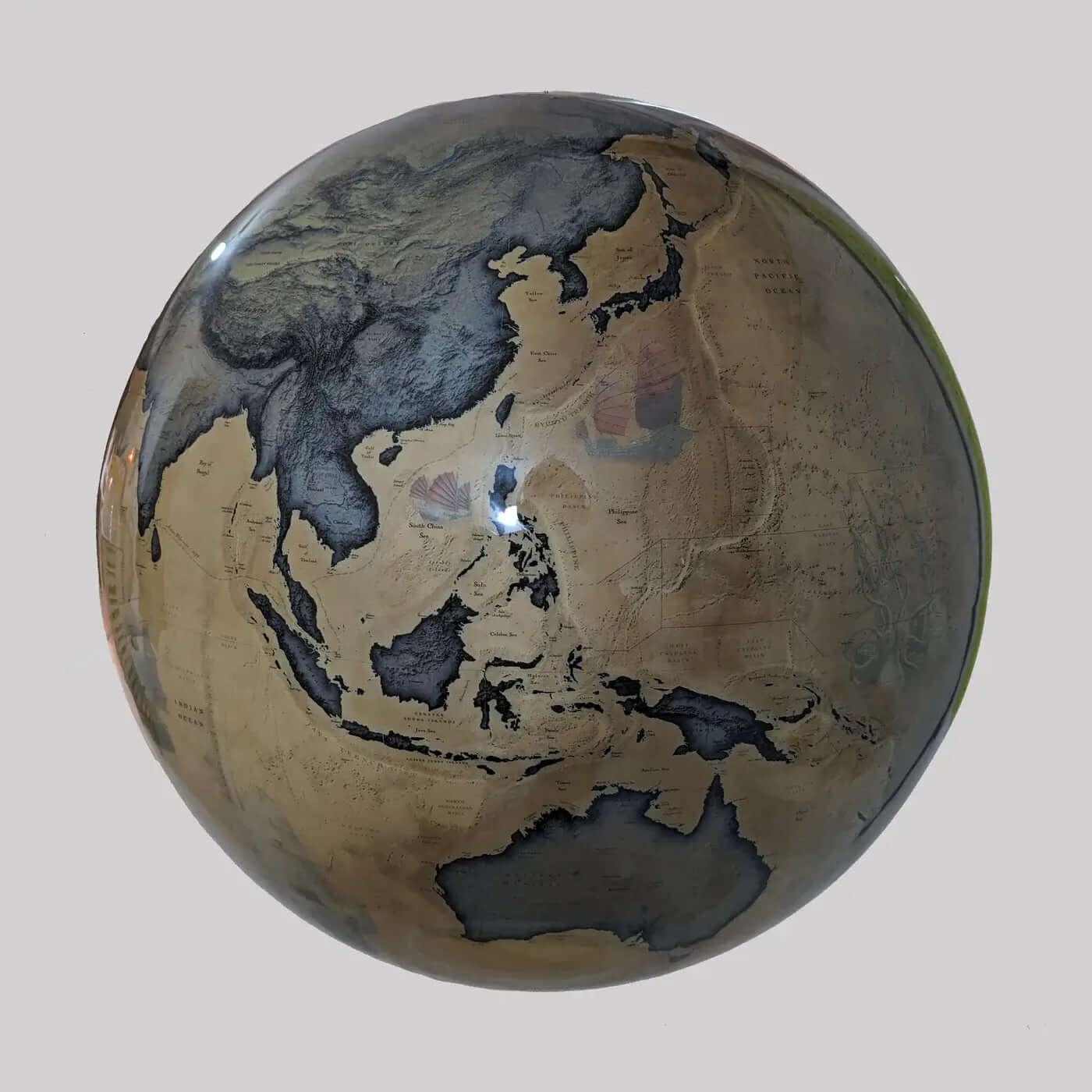 large world globe the ancient world big world globe vintage for office