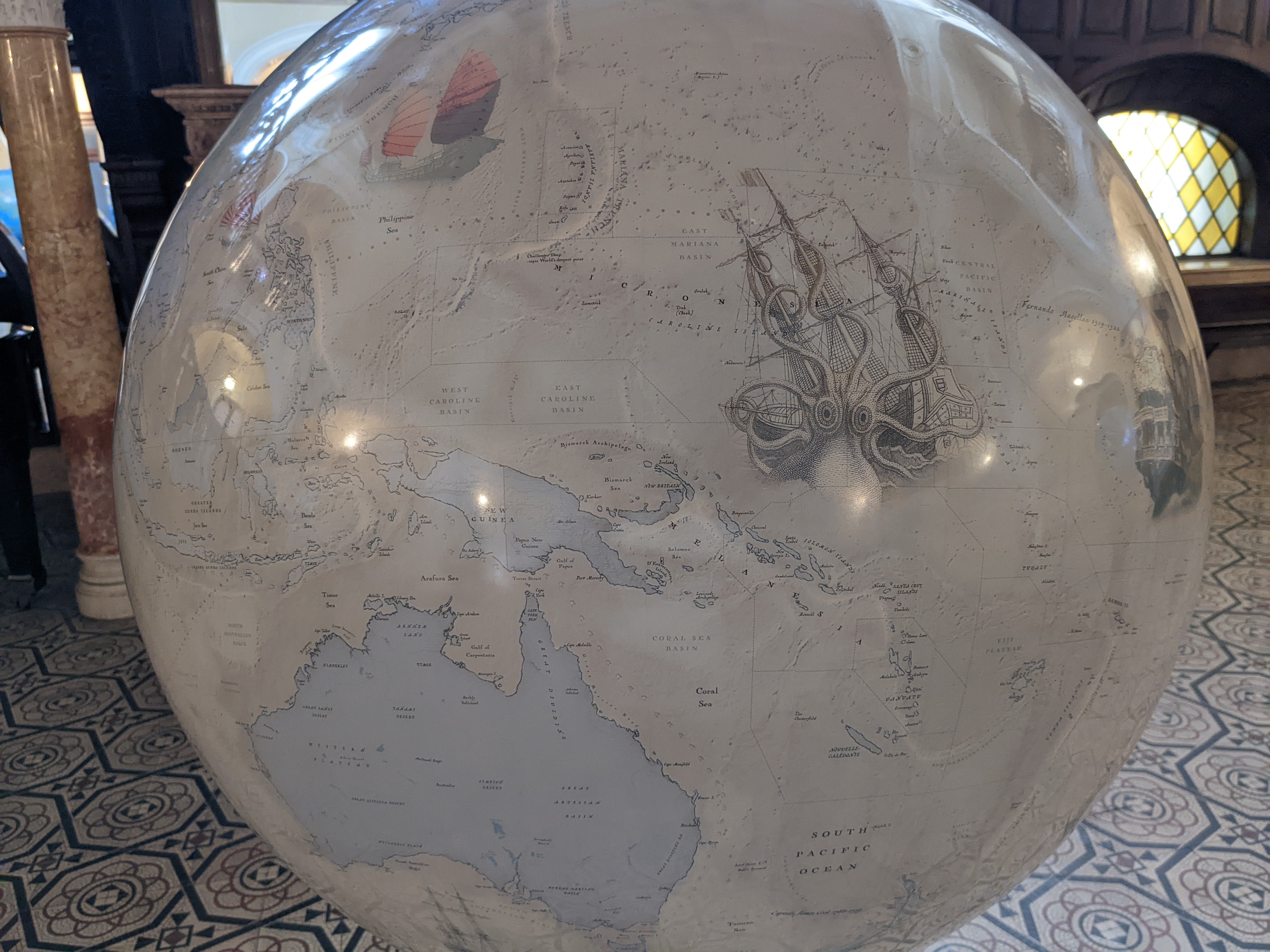 The Time-Traveler's Globe - Large world globes custom globe bespoke personalized art globes