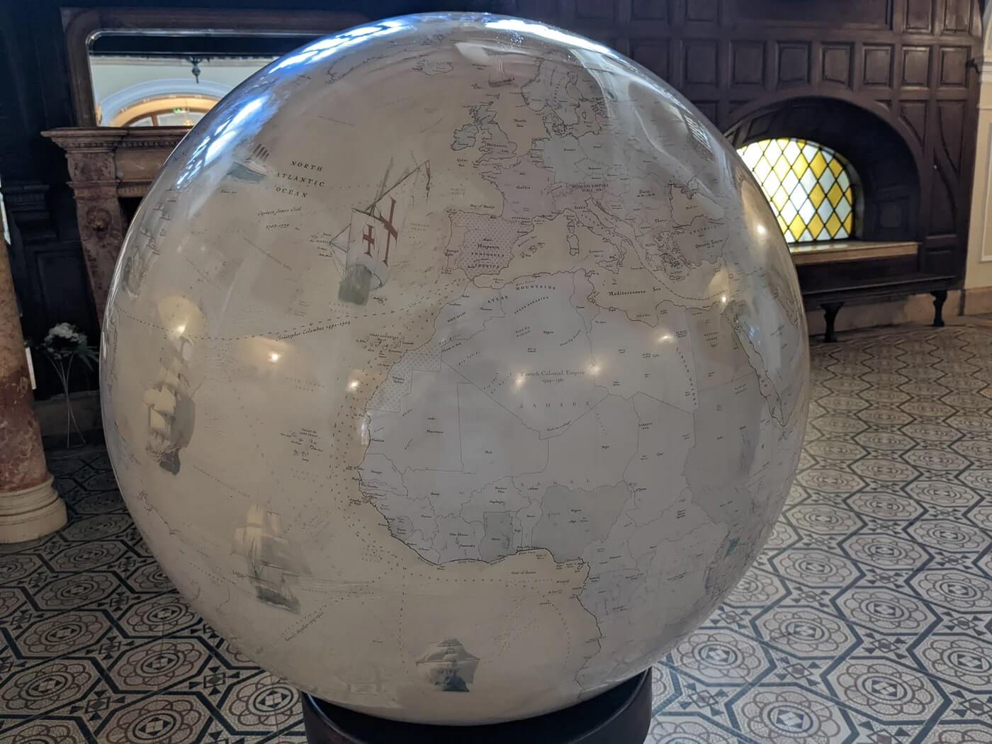 The Time-Traveler's Globe - Large world globes custom globe bespoke personalized art globes