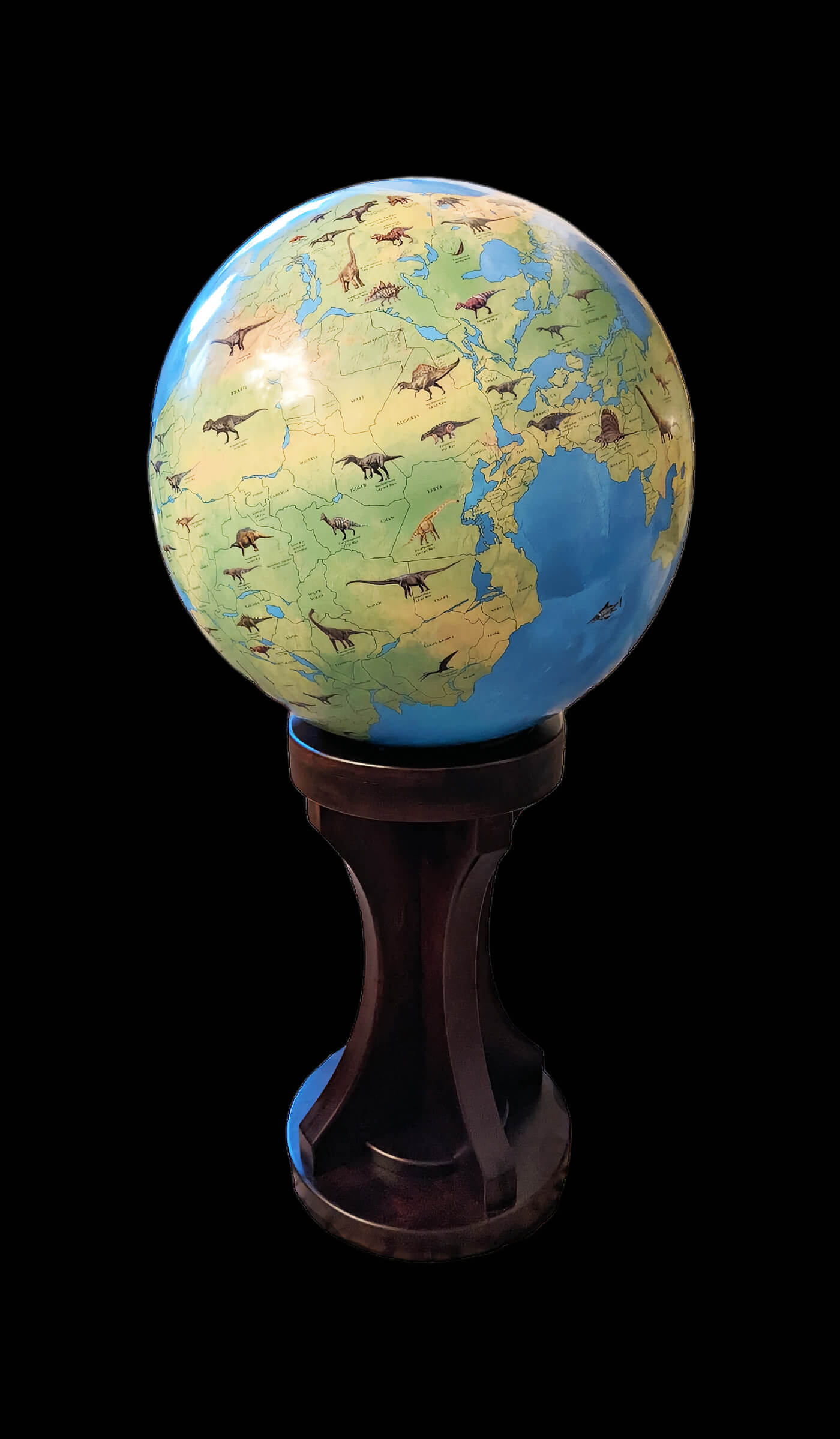 Dinosaur globe Pangea - Earth 200 million years ago - The Blue Planet Globe - Large world globes custom globe buy big globes for sale