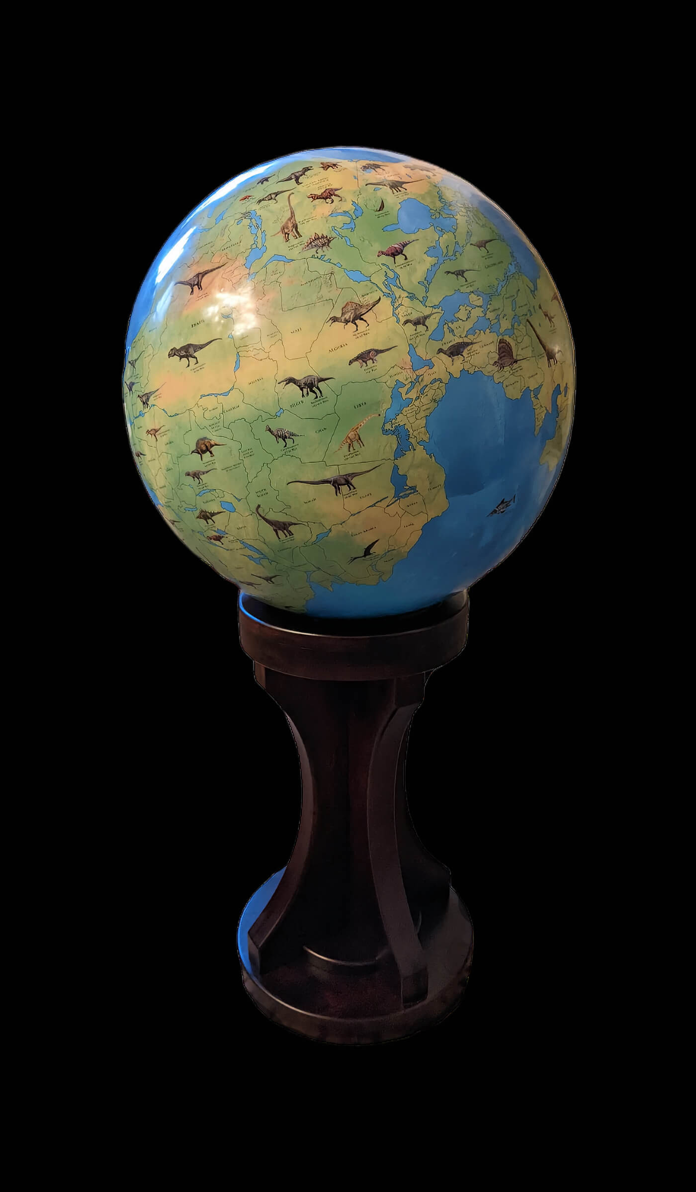 Dinosaur globe Pangea - Earth 200 million years ago - The Blue Planet Globe - Large world globes custom globe buy big globes for sale