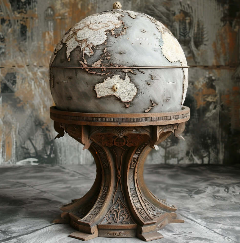 From Cartography to Art: The Journey of Crafting a Handmade Large World Globe