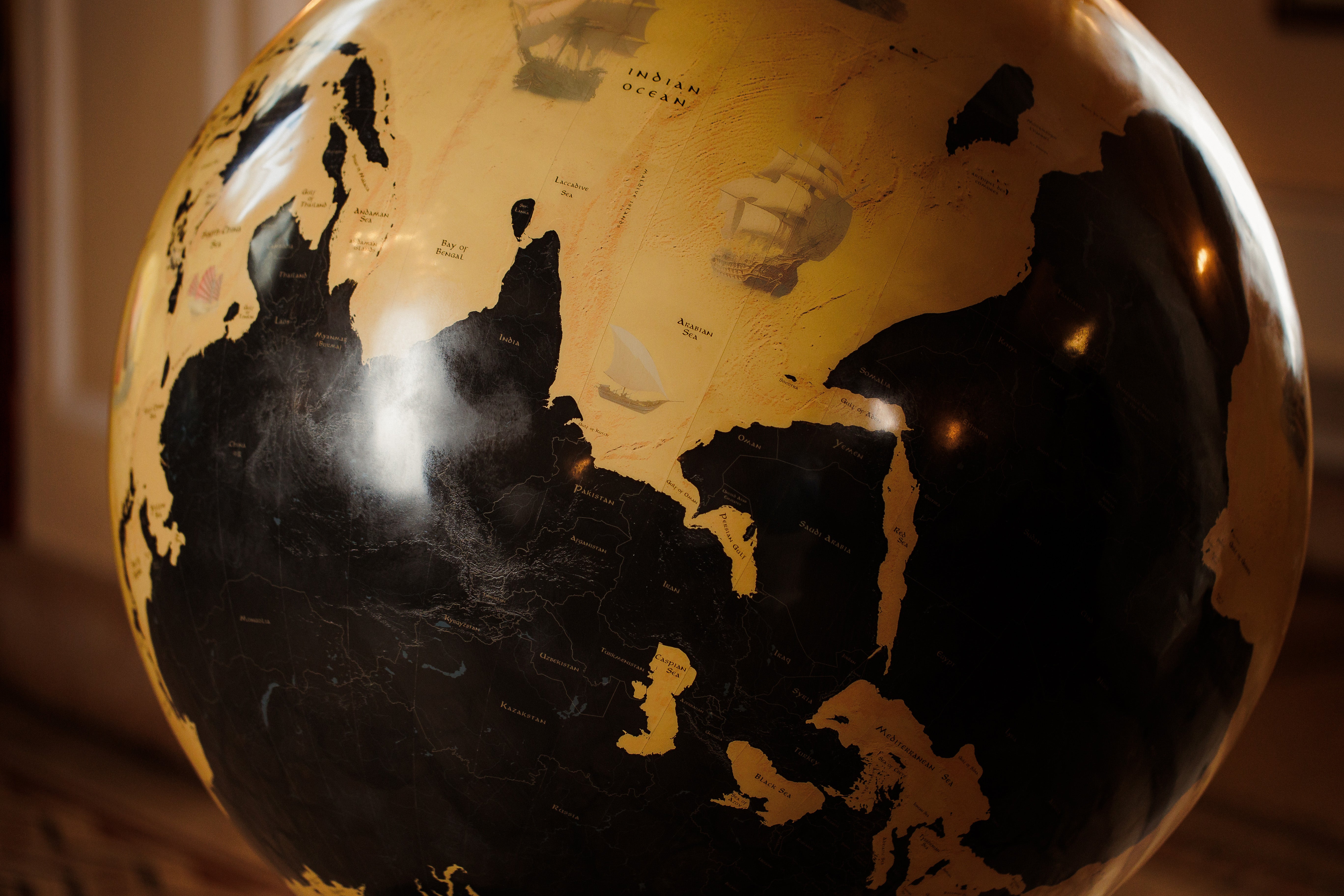 The Explorer's Globe - Large world globes custom globe bespoke personalized art globes