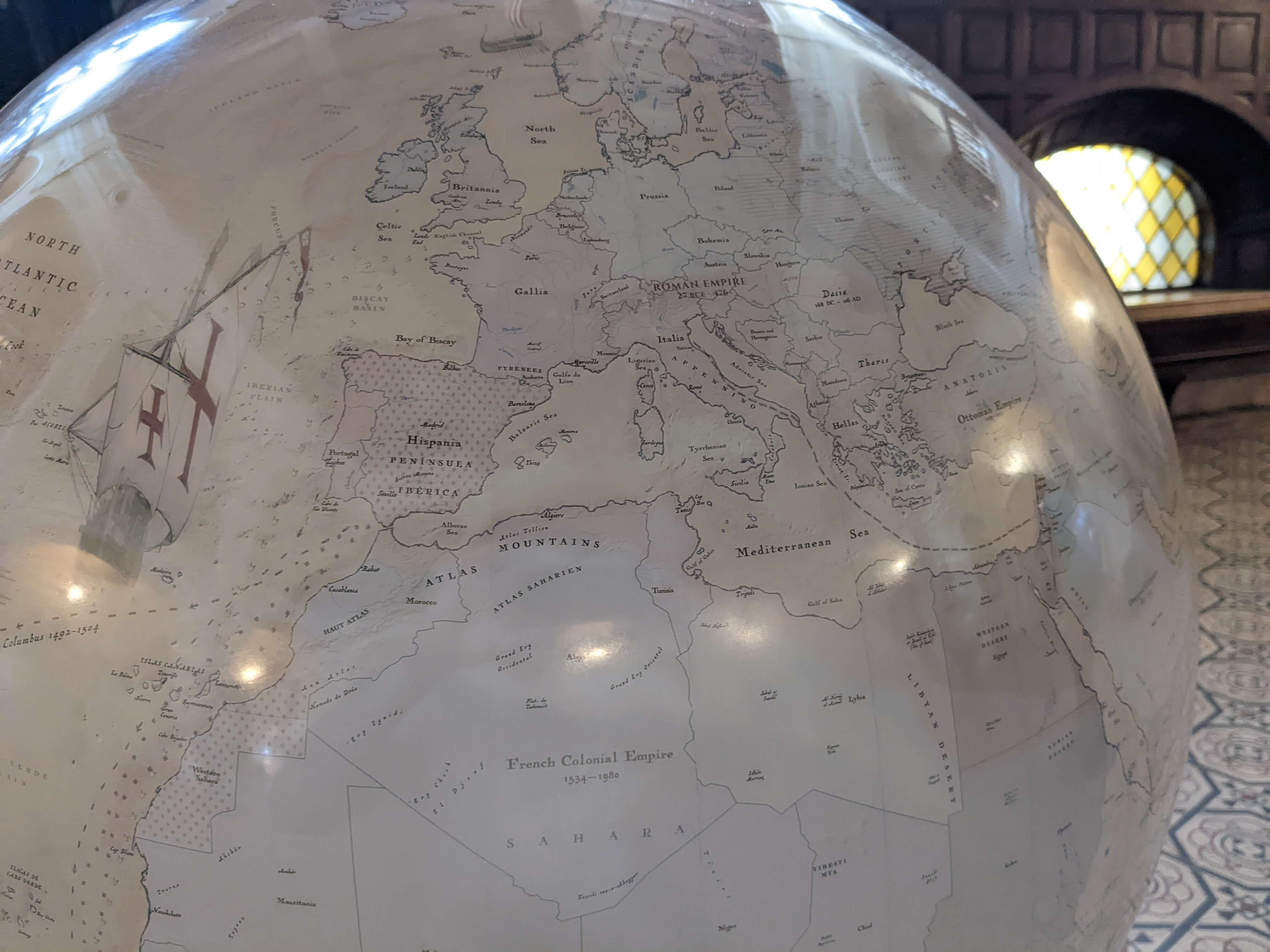 The Time-Traveler's Globe - Large world globes custom globe bespoke personalized art globes