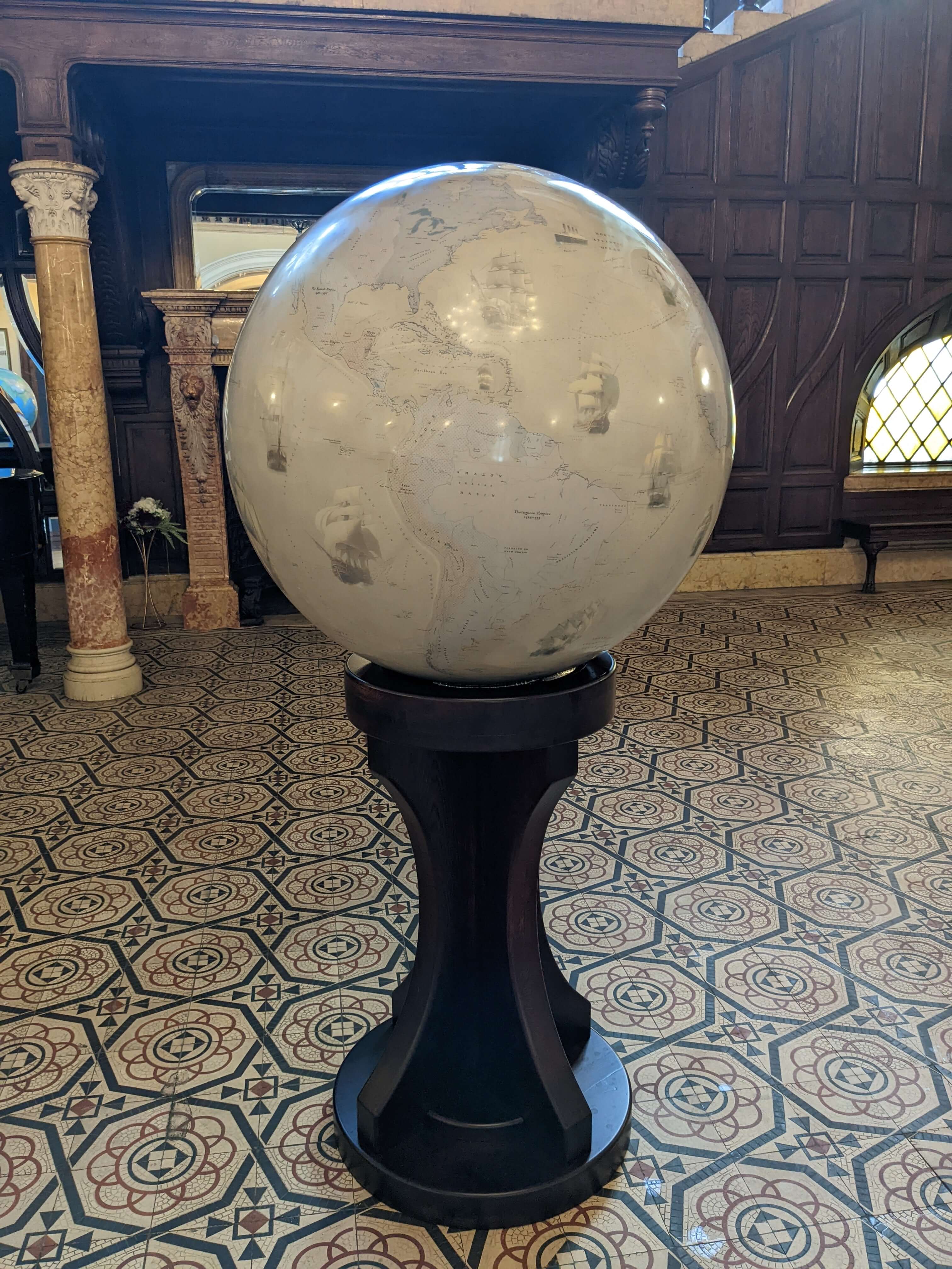 The Time-Traveler's Globe - Large world globes custom globe bespoke personalized art globes