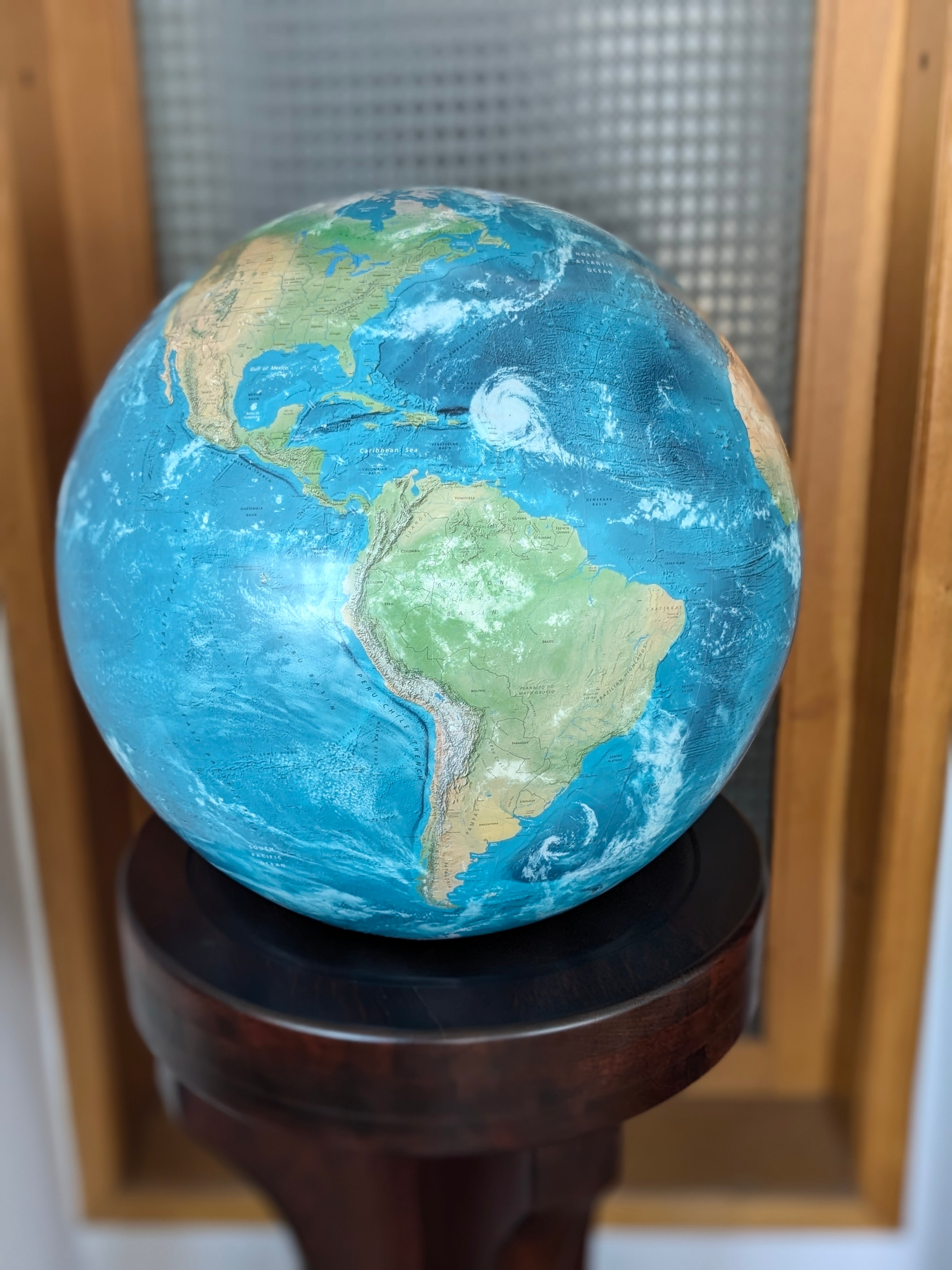 Turquoise World Globe