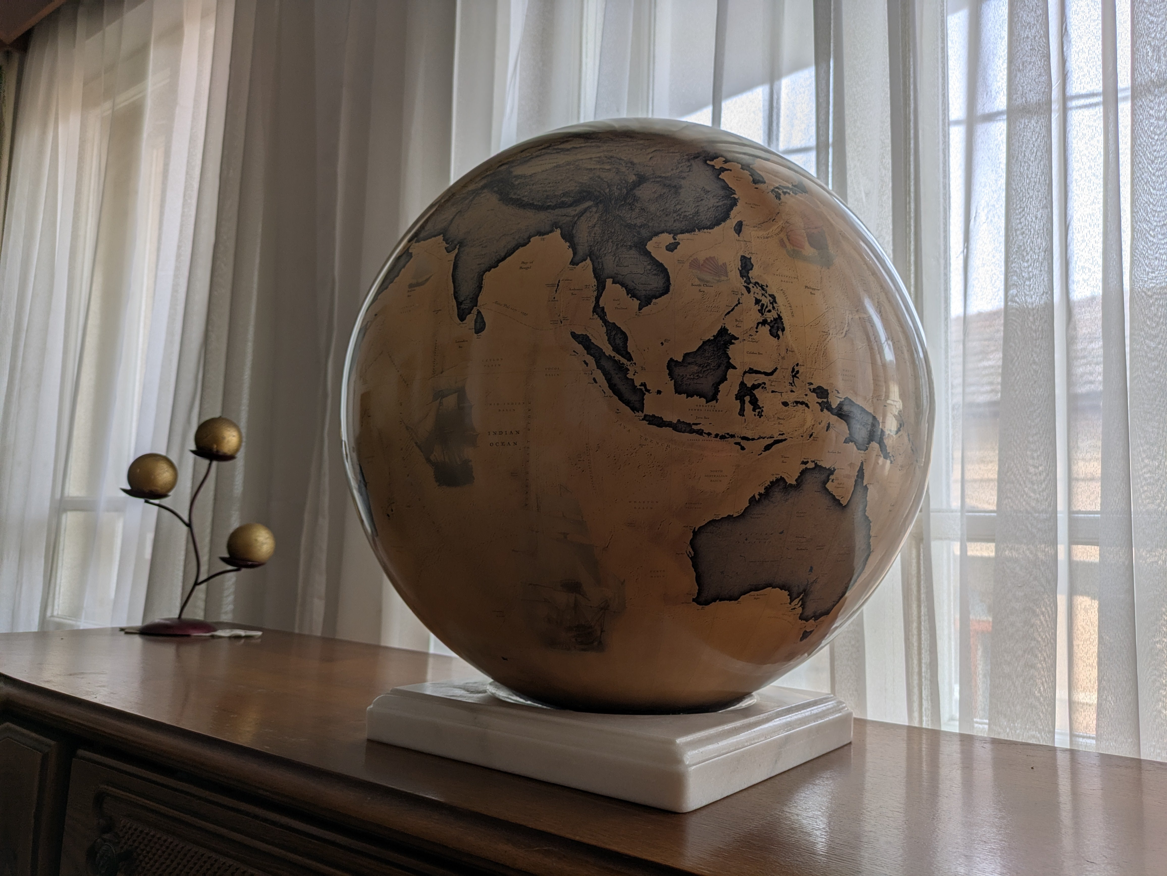 Ancient world globe