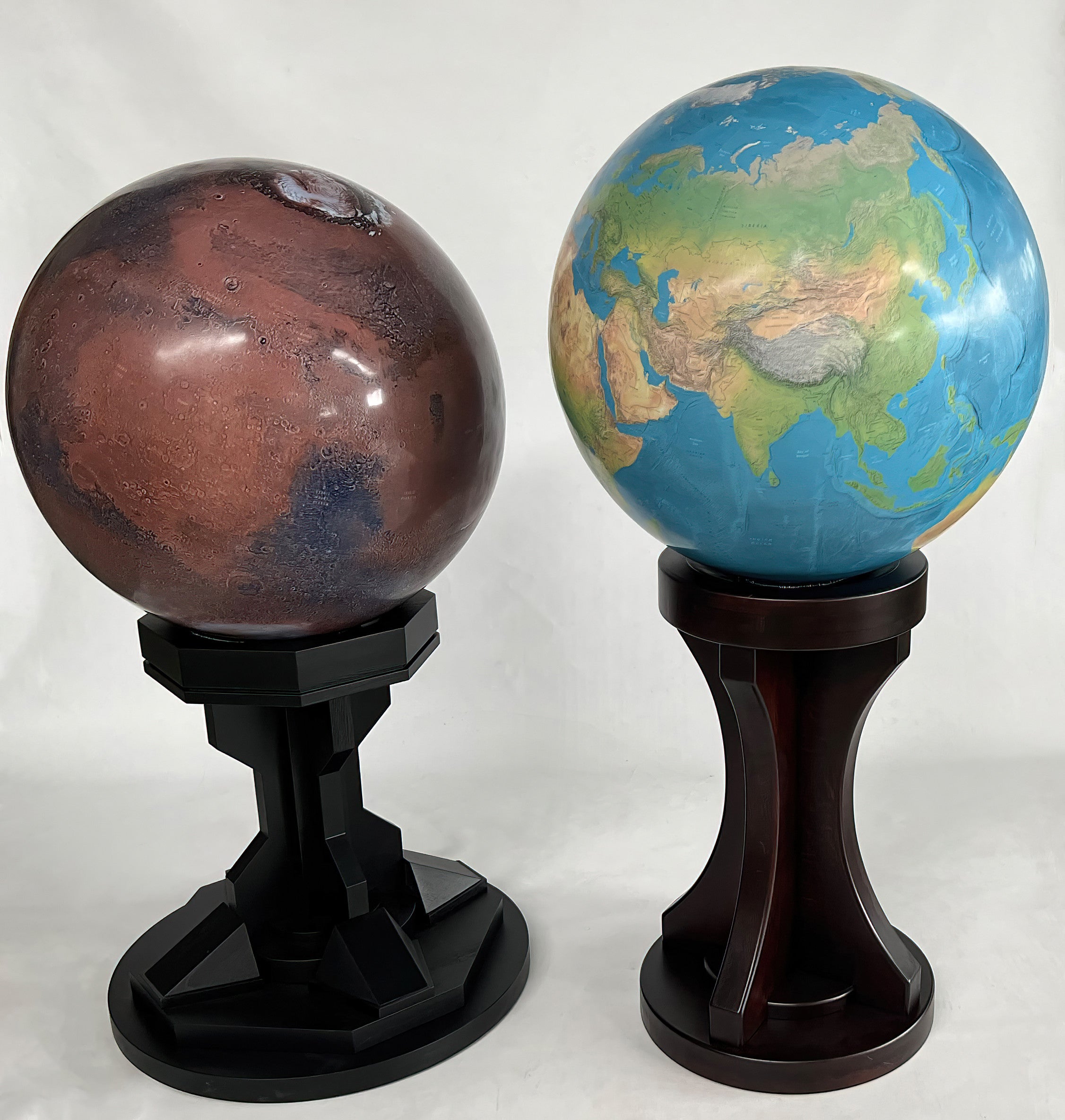 Mars - The Red Planet - 80cm Globe - LargeGlobes.com Large world globes custom globe bespoke personalized art globes