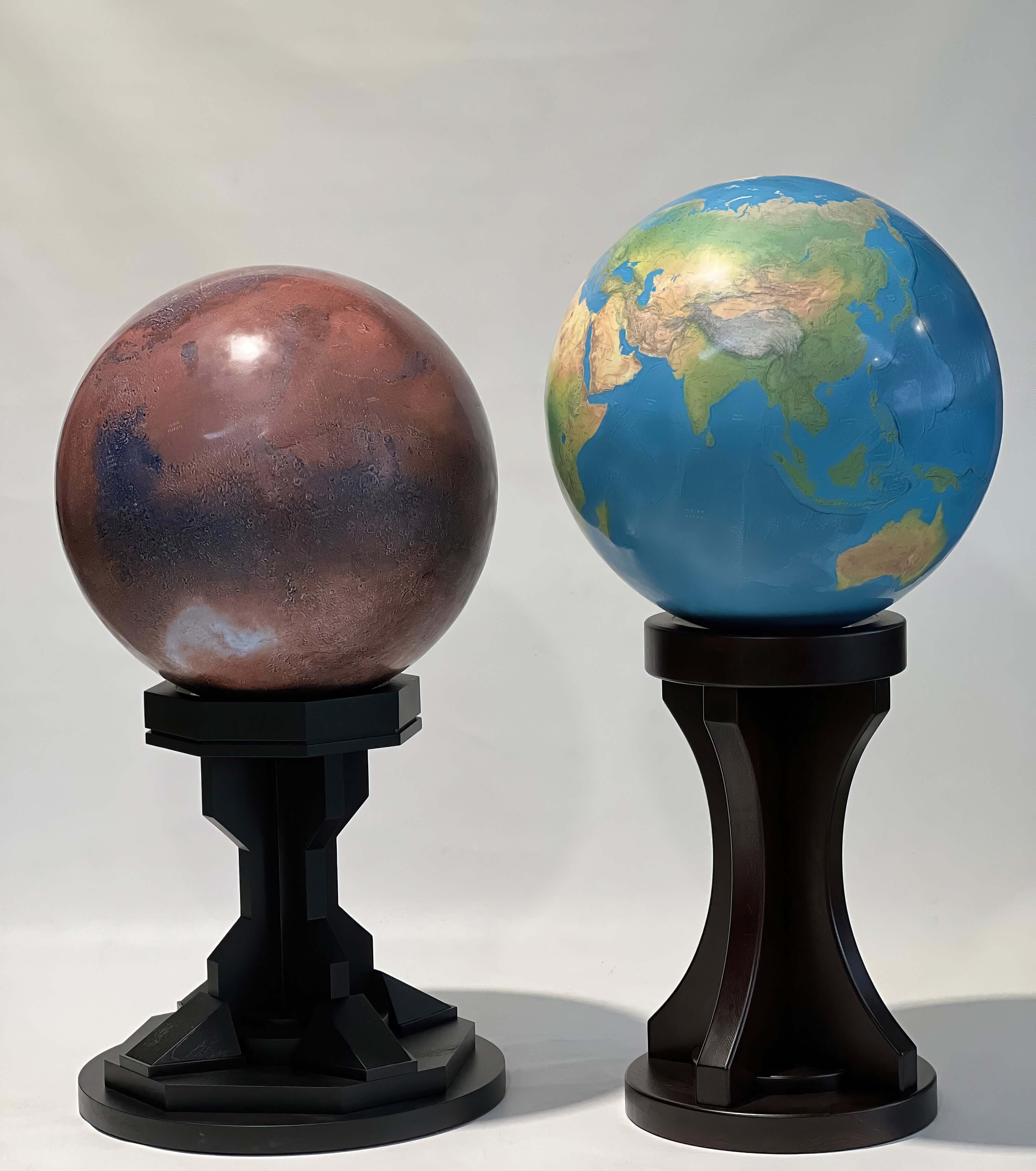 Mars - The Red Planet - 80cm Globe - LargeGlobes.com Large world globes custom globe bespoke personalized art globes